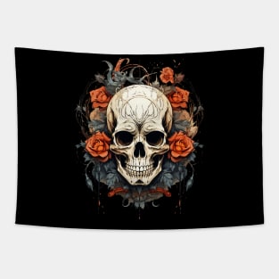 Skull and Roses Tapestry