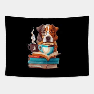 Books And Coffee And Dogs And Social Justice Tapestry