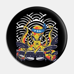 Octopus Drummer Pin