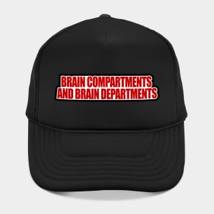 Brain Compartments and Brain Departments Hat