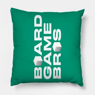 Board Game Bros Logo White Pillow