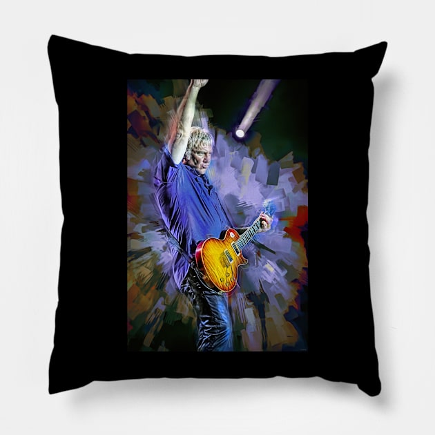 Alex Lifeson Pillow by IconsPopArt