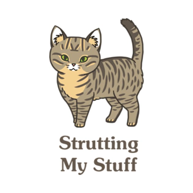 Strutting My Stuff Cat by MonoFishTank