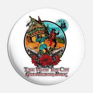 The Pirate King and his Treasure in the Caribbean Pin