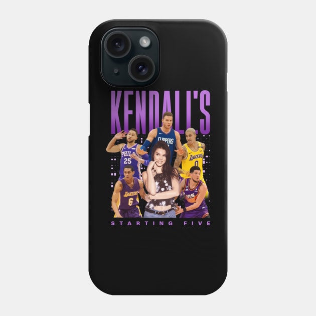 Kendall's Starting Five Phone Case by Juantamad