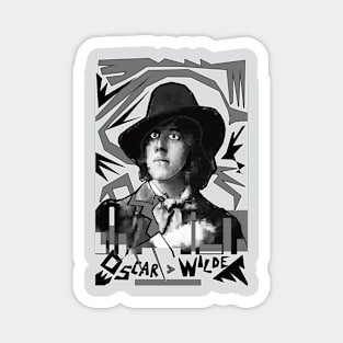 Oscar Wilde in Black and White Magnet