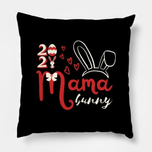 Mama Bunny 2021 Easter Day Pillow