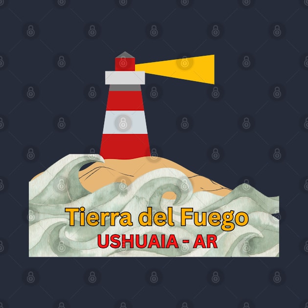 The lighthouse - Tierra del Fuego - Ushuaia by DW Arts Design