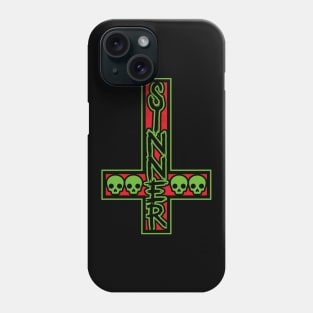 Sinner On Inverted Cross Red And Green Phone Case