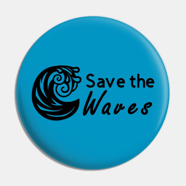 Save The Waves Pin by Coco Traveler 