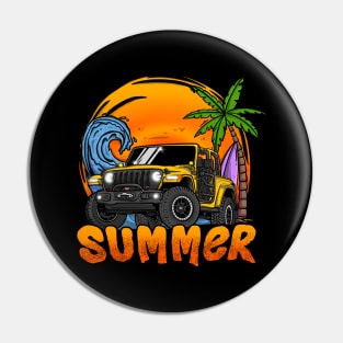 Jeep Wrangler Summer Holiday - Yellow Pin