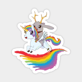 Jackalope on Unicorn Magnet