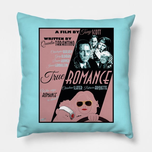 True Romance (Movie Poster) Pillow by PlaidDesign