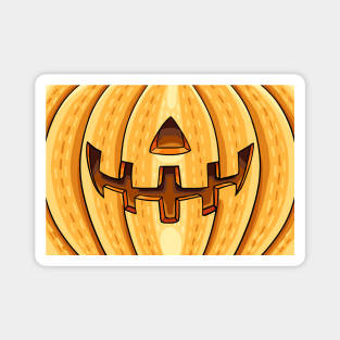 Friendly Pumpkin Carving Magnet