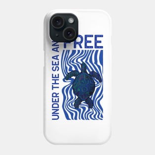 BLUE Sea Turtle Love Phone Case