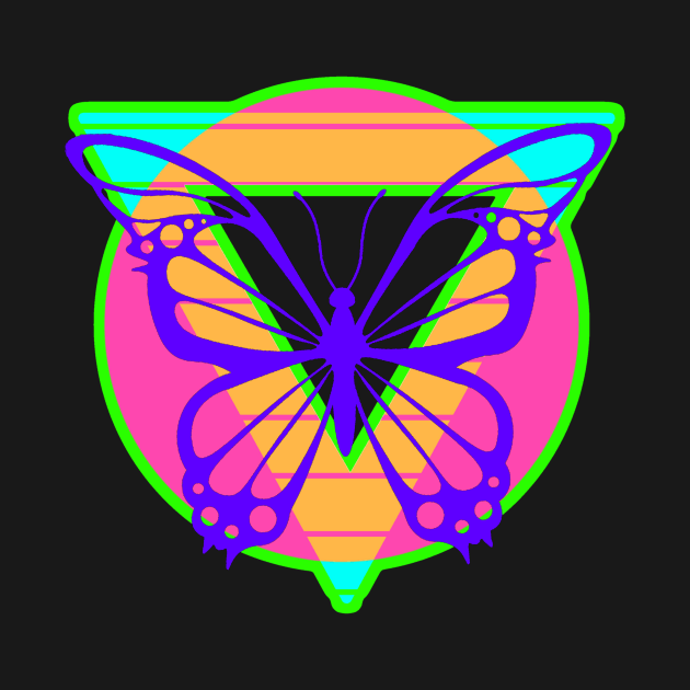 80s Style Butterfly by AlondraHanley