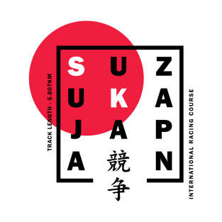 Suzuka, Japan F1 Track Design T-Shirt