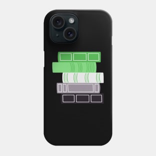 Aromantic Book Pride Stack Phone Case