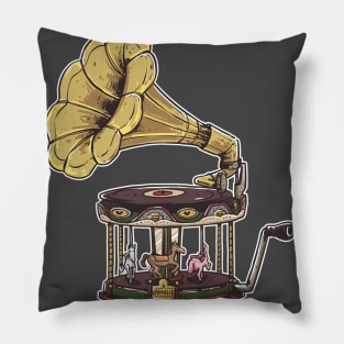 Carousel Gramophone Pillow