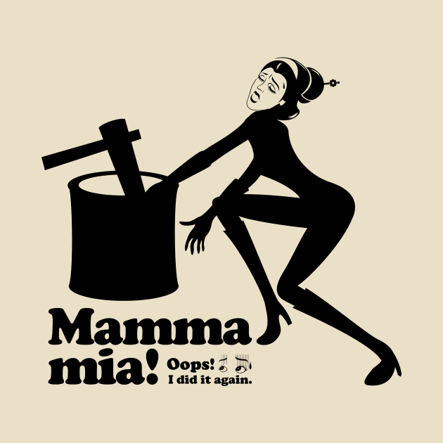 Mamma mia “mochi pounding” by t-shirts-cafe