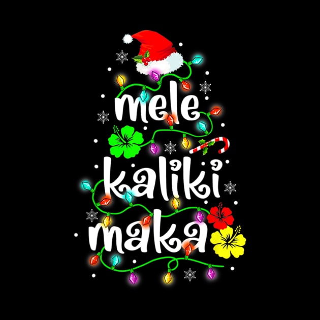 Mele Kalikimaka For Hawaiian Hawaii Christmas by nadenescarpellos