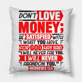 Hebrews 13:5 Pillow