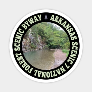 Arkansas Scenic 7 Byway National Forest Scenic Byway circle Magnet