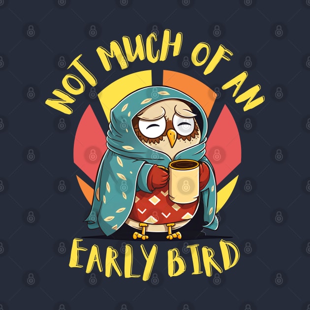 Not Much of an Early Bird: Sleepy Owl Coffee Lover by GiveMeThatPencil