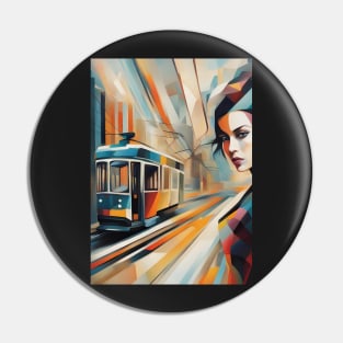 A Woman and a Tram 005 - Cubo-Futurism - Trams are Awesome! Pin