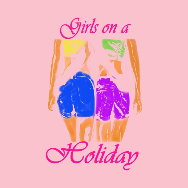 Girls on a beach holiday by fantastic-designs