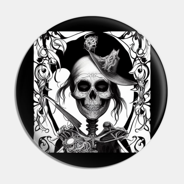 Skeleton in the Style of Charlie Bowater Coloring Book Pin by Shop-Arts