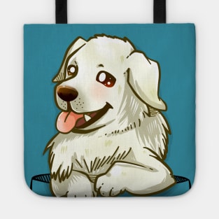 Pocket Great Pyrenees Dog Tote