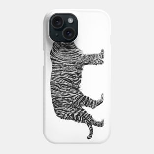 Amur tiger illustration Phone Case