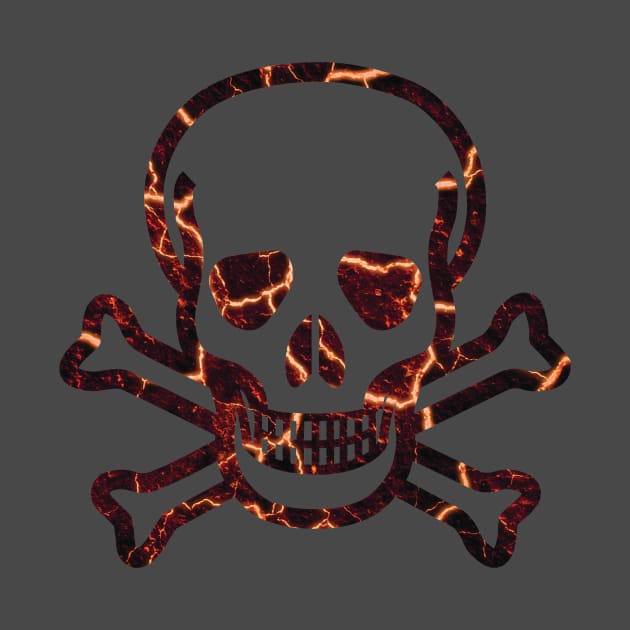 evil skull fire by Danksthetic