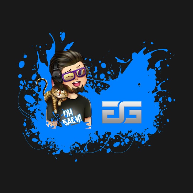 TweaK_GG & Hanzo Cat Blue Paint Splash by TweaK_GG