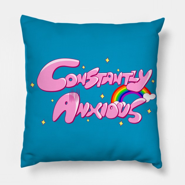 Constantly Anxious Pillow by Merch Sloth