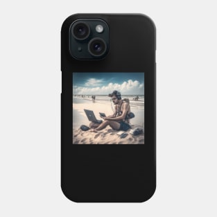 Content Creator on the Beach Phone Case