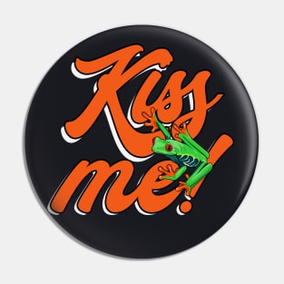 Kiss me Frog Pin