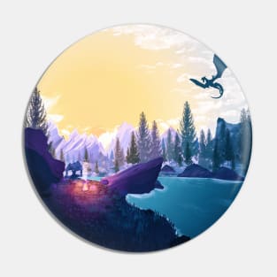 Camping in the mountains Pin