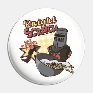 Knight Scratch Cereal Pin