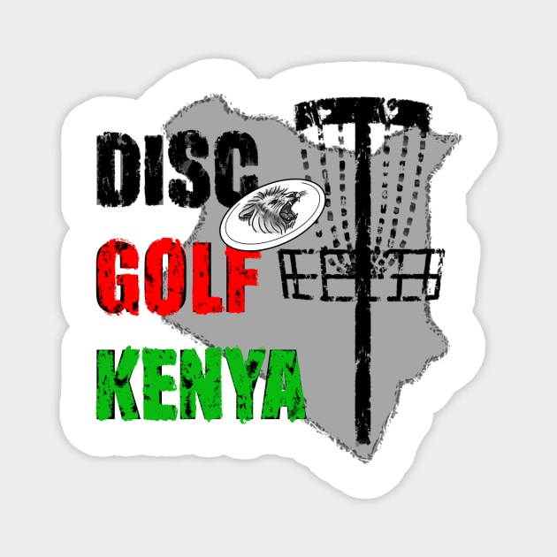 Disc Golf Kenya Magnet by Uberfy