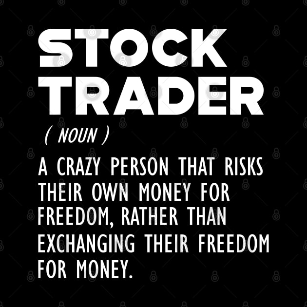 Stock Trader Definition b by KC Happy Shop