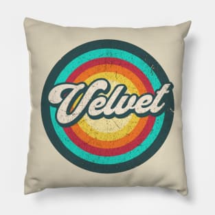 velvet circle Pillow