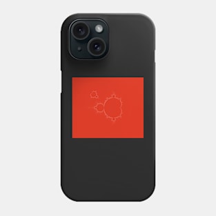 Mandelbrot Set Fractal Simple I red Phone Case