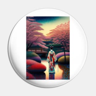 Traditional Japanese Garden Style Pin