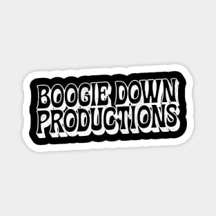 Boogie Down Productions / Retro Hip Hop Typography Design Magnet