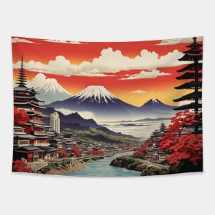 Yamaguchi Japan Travel Vintage Poster Tourism Tapestry