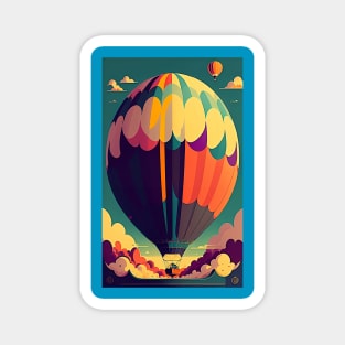 Vintage Hot Air Balloon Magnet