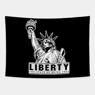 'Liberty The State Of Being Free' Human Trafficking Shirt Tapestry