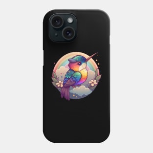 Rainbow Hummingbird Phone Case